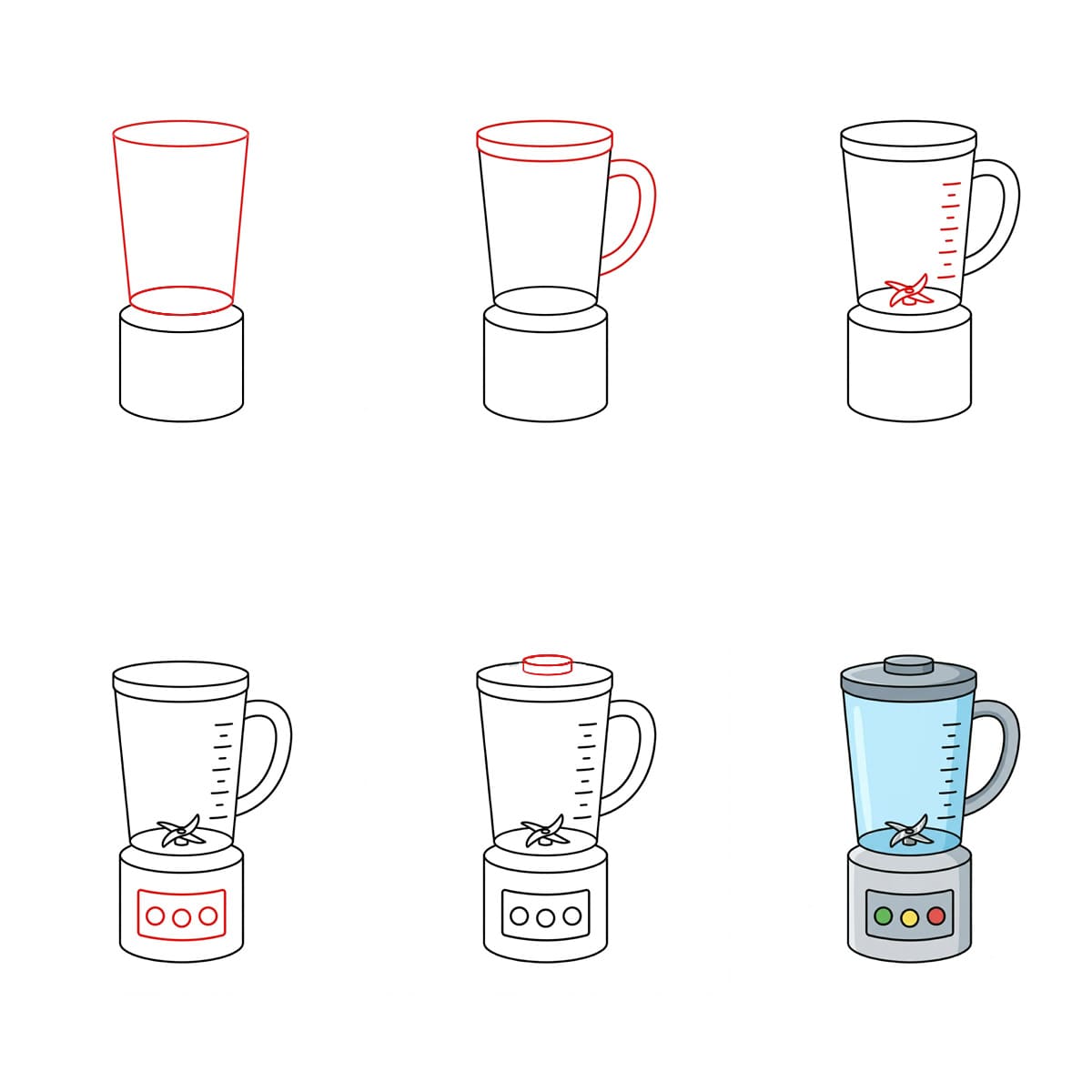 Hopeanharmaa tehosekoitin piirustus