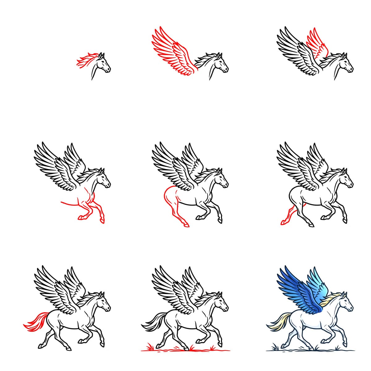 Pegasos piirustus