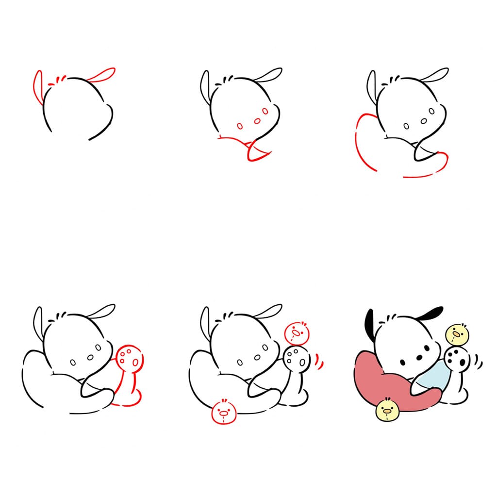 Pochacco makaa piirustus