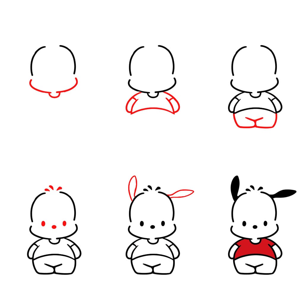 Pochacco seisoo piirustus