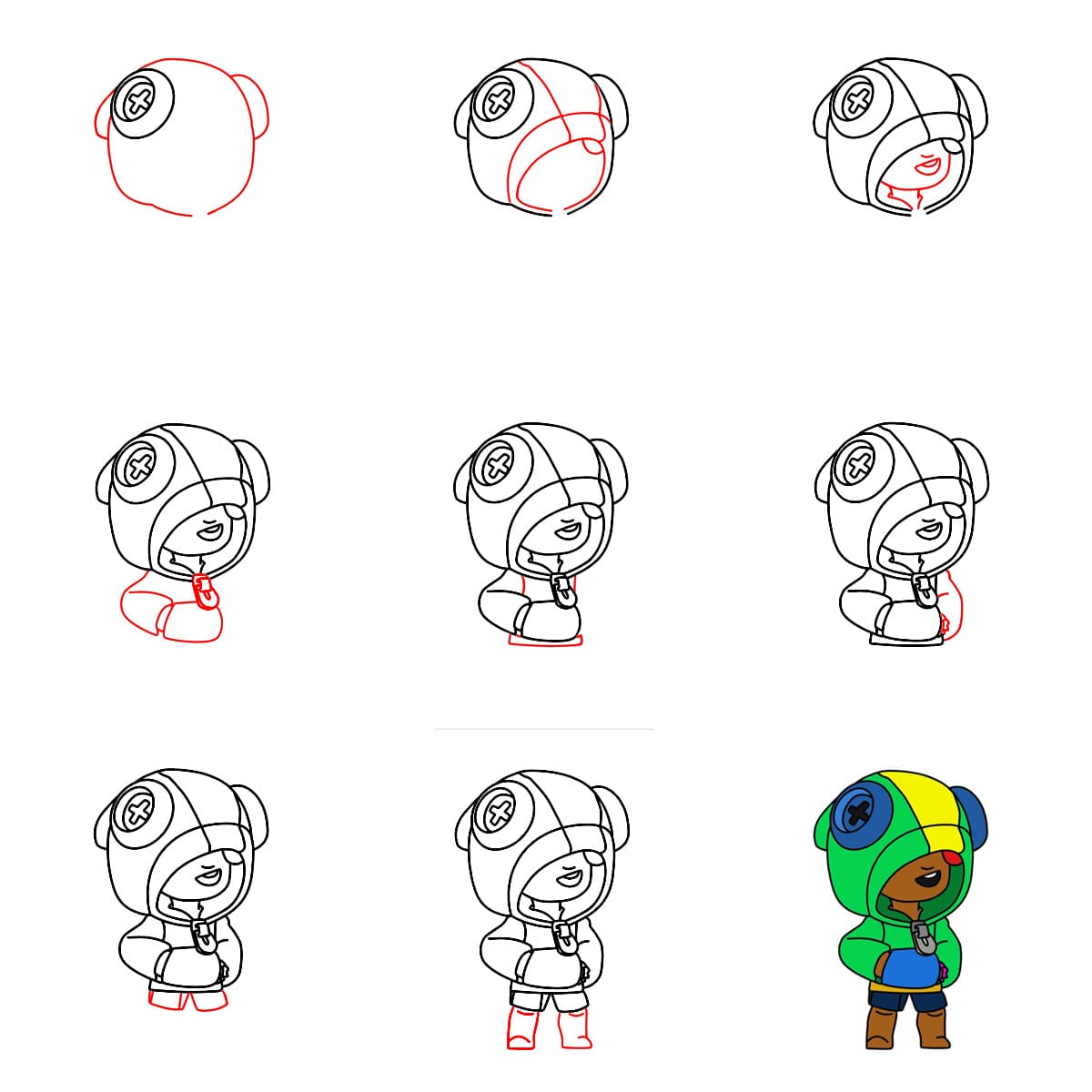 Brawl Stars Leon piirustus