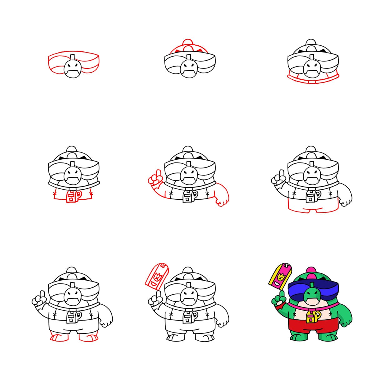 Buzz Brawl Stars piirustus