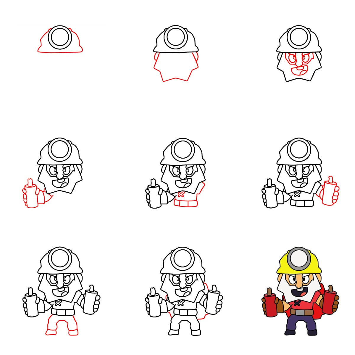 Dynamike Brawl Stars piirustus