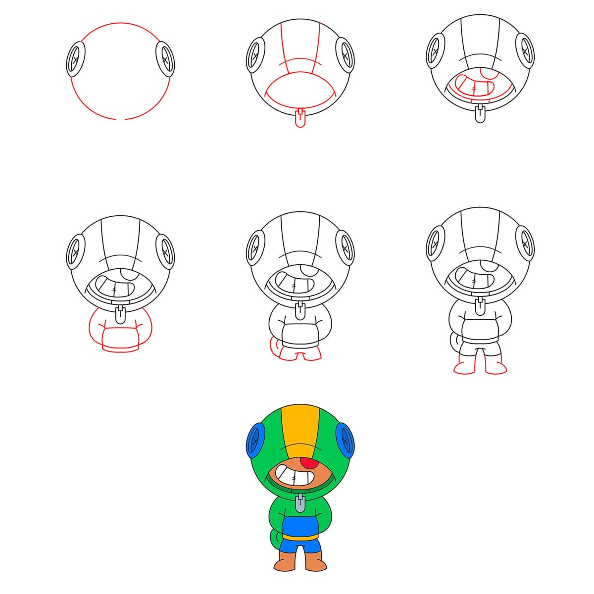 Leon Brawl Stars piirustus