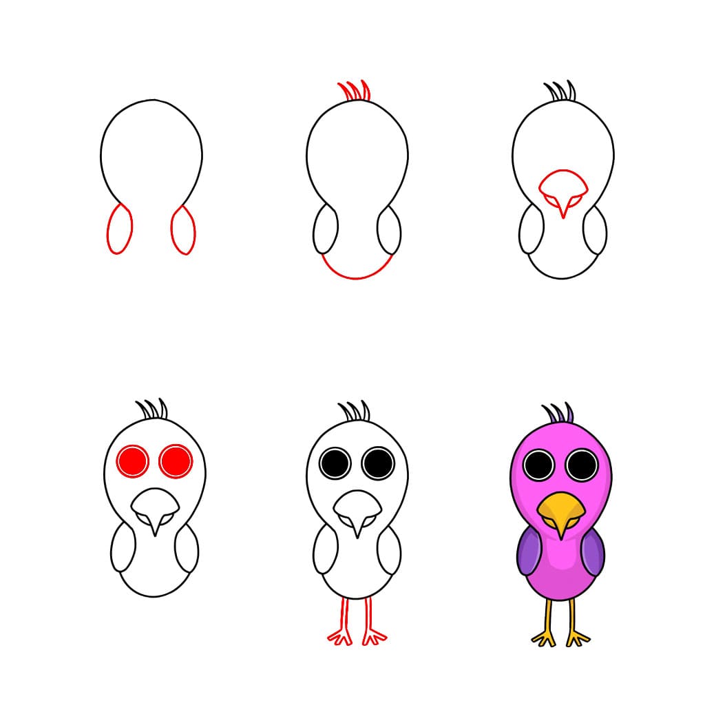 Opila Chick piirustus
