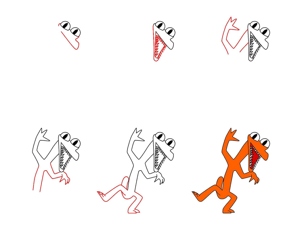 Rainbow Friends piirustus