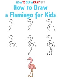 Pieni flamingo piirustus