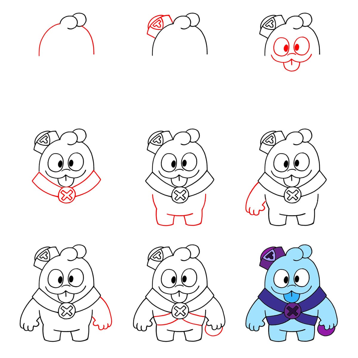 Squeak Brawl Stars piirustus