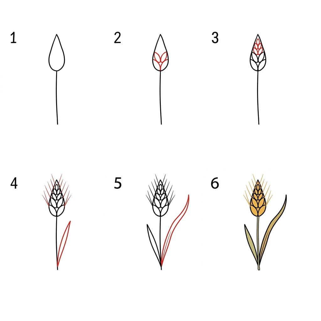 Vehnänuppu piirustus