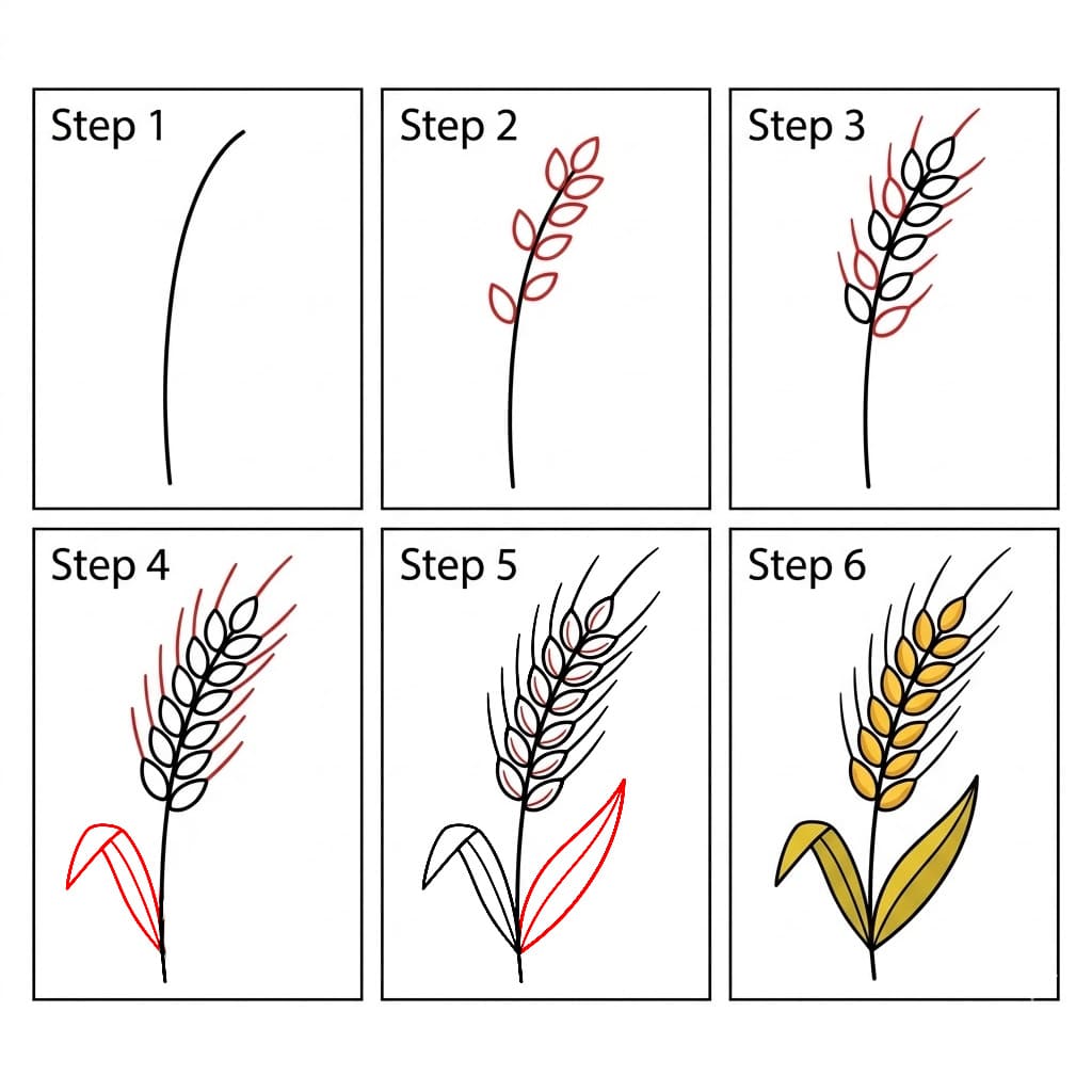Vehnäopetusohjelma piirustus