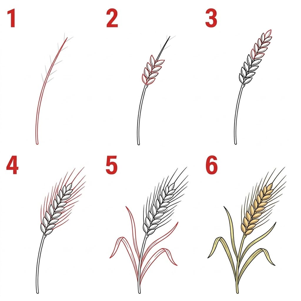 Vehnäsekvenssi piirustus