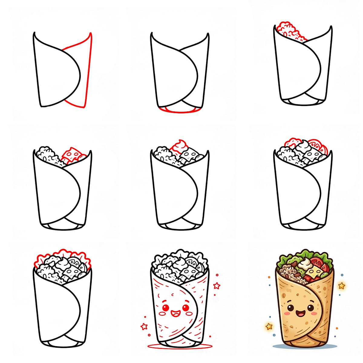 Burrito Ilmainen piirustus