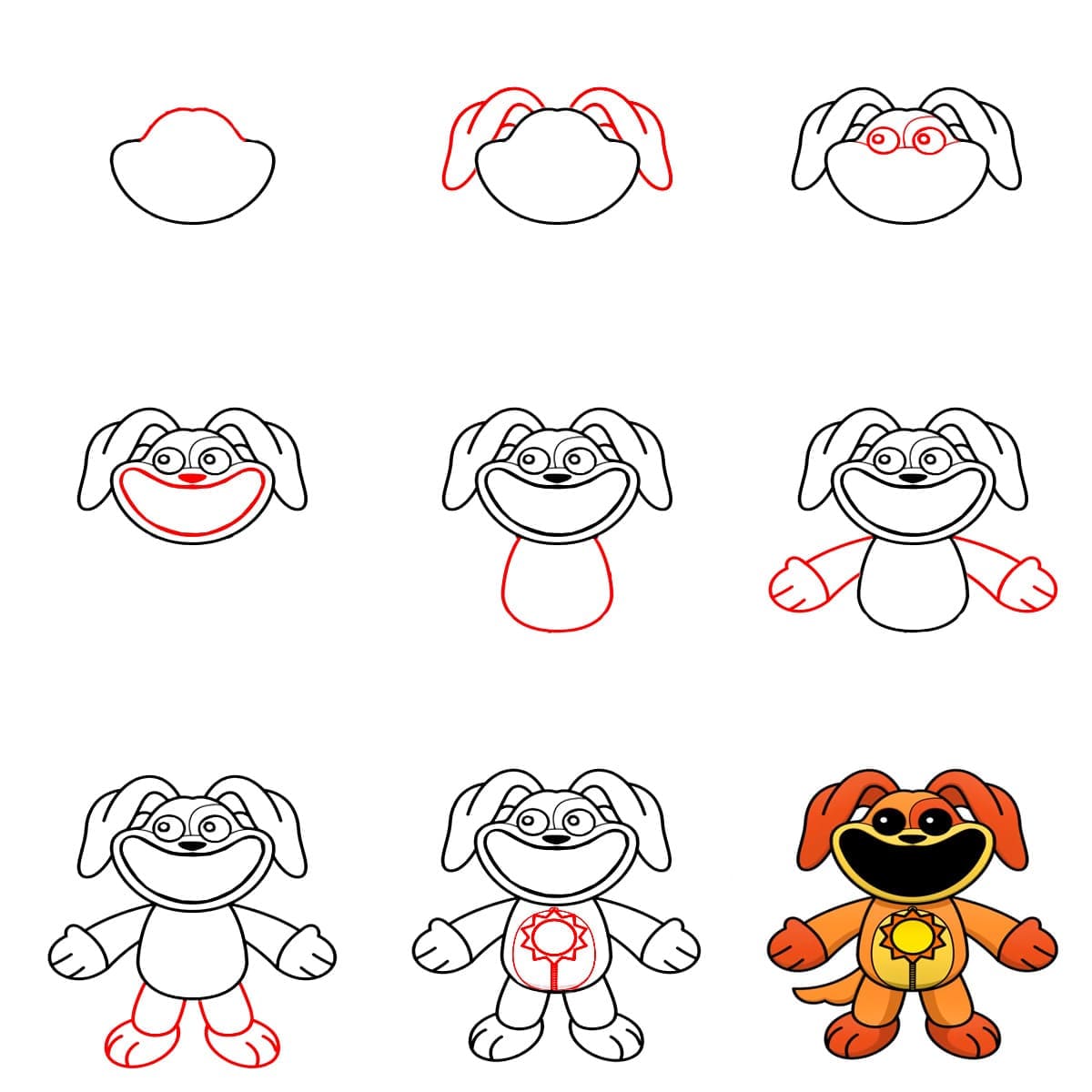 Dogday Smiling Critters piirustus