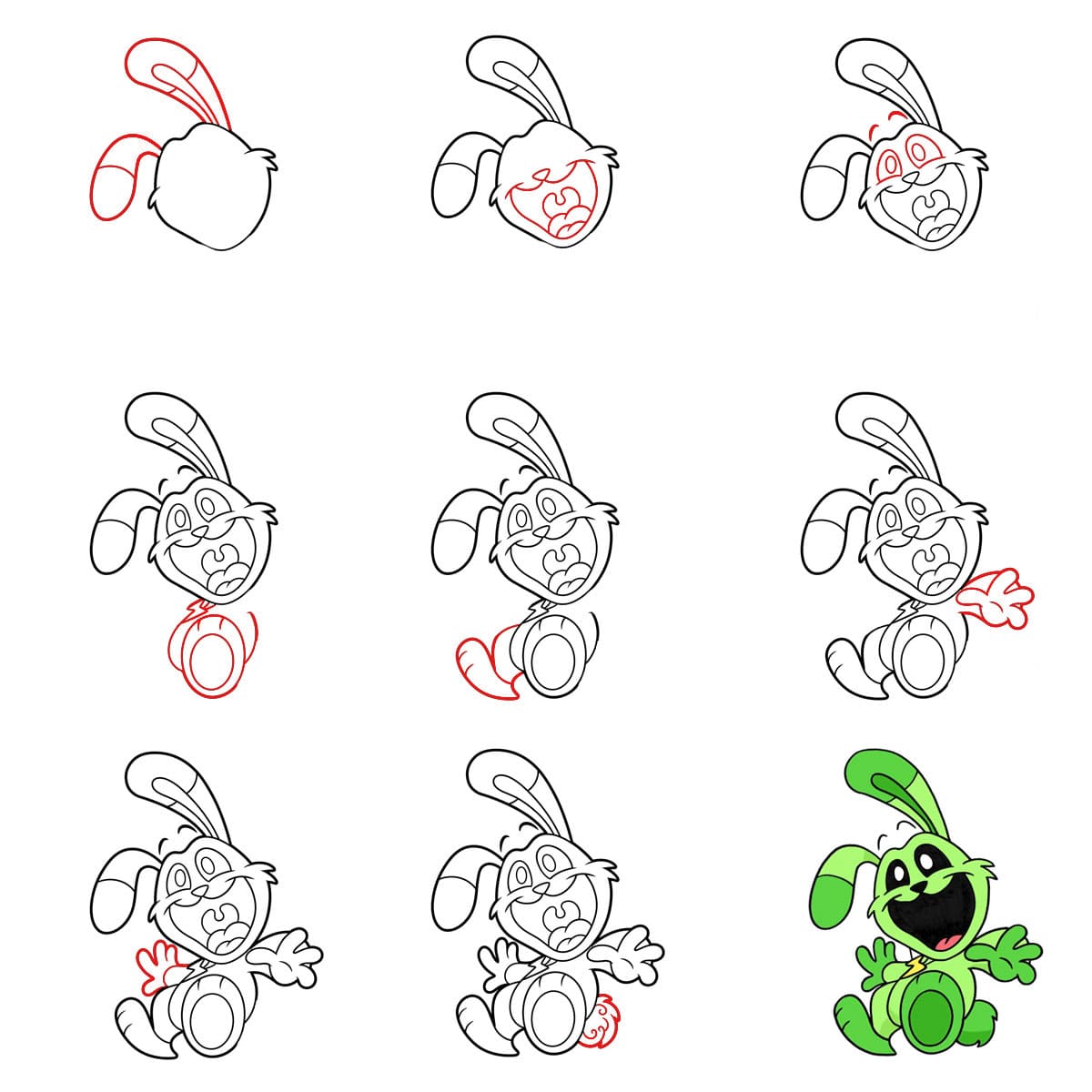 Hoppy Hopscotch hauska piirustus