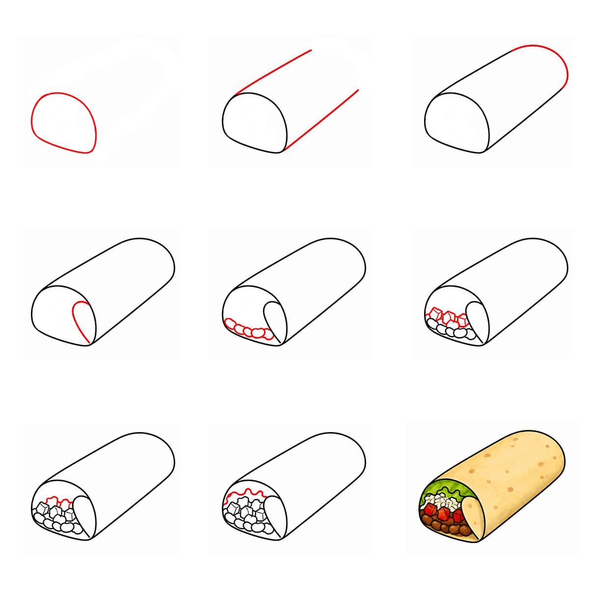 Perusburrito piirustus