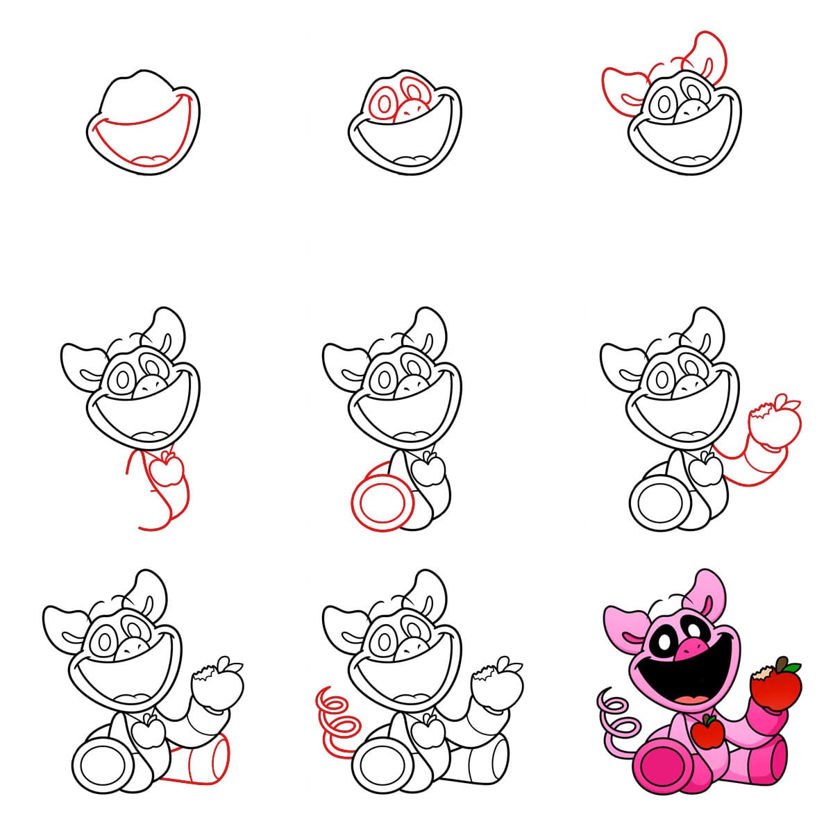 PickyPiggy istuu piirustus