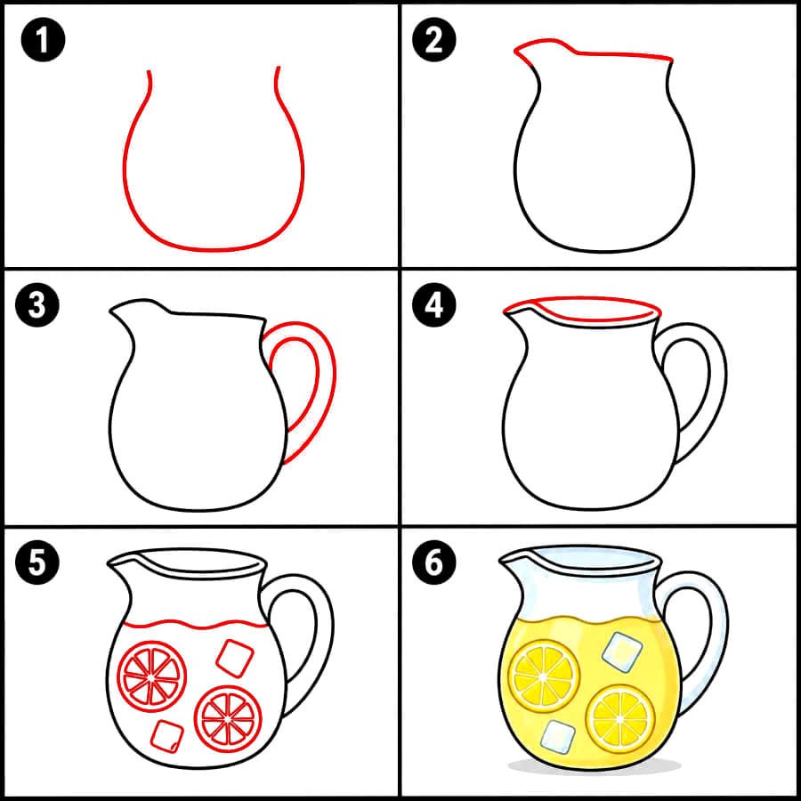 Limonadikannut piirustus