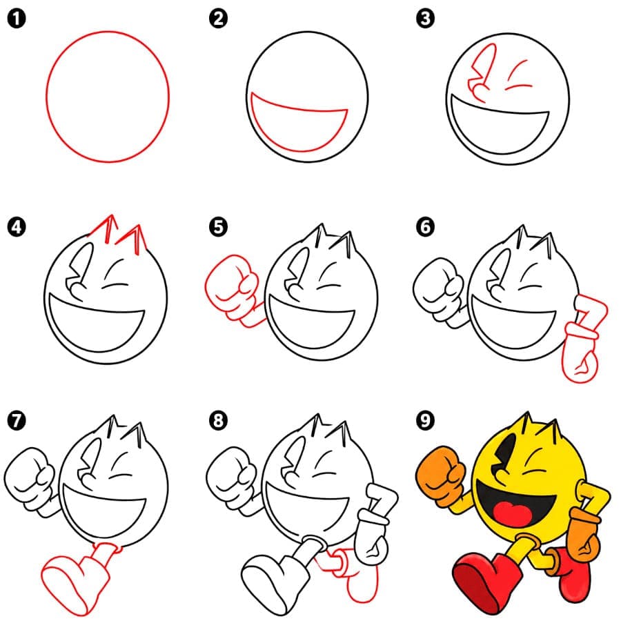 Ilmainen Pac-Man piirustus