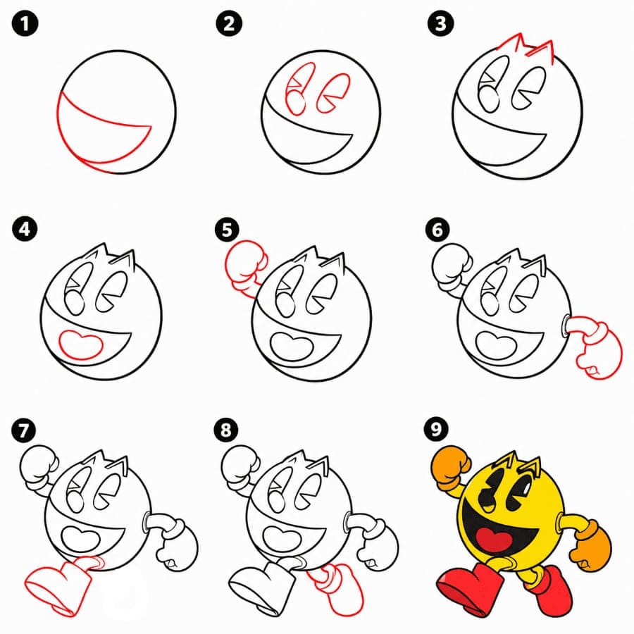 Pac-Man piirustus