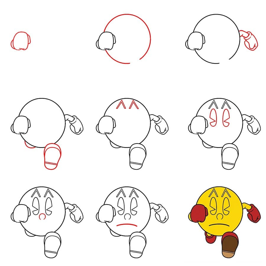 Pac-Man ideoita piirustus