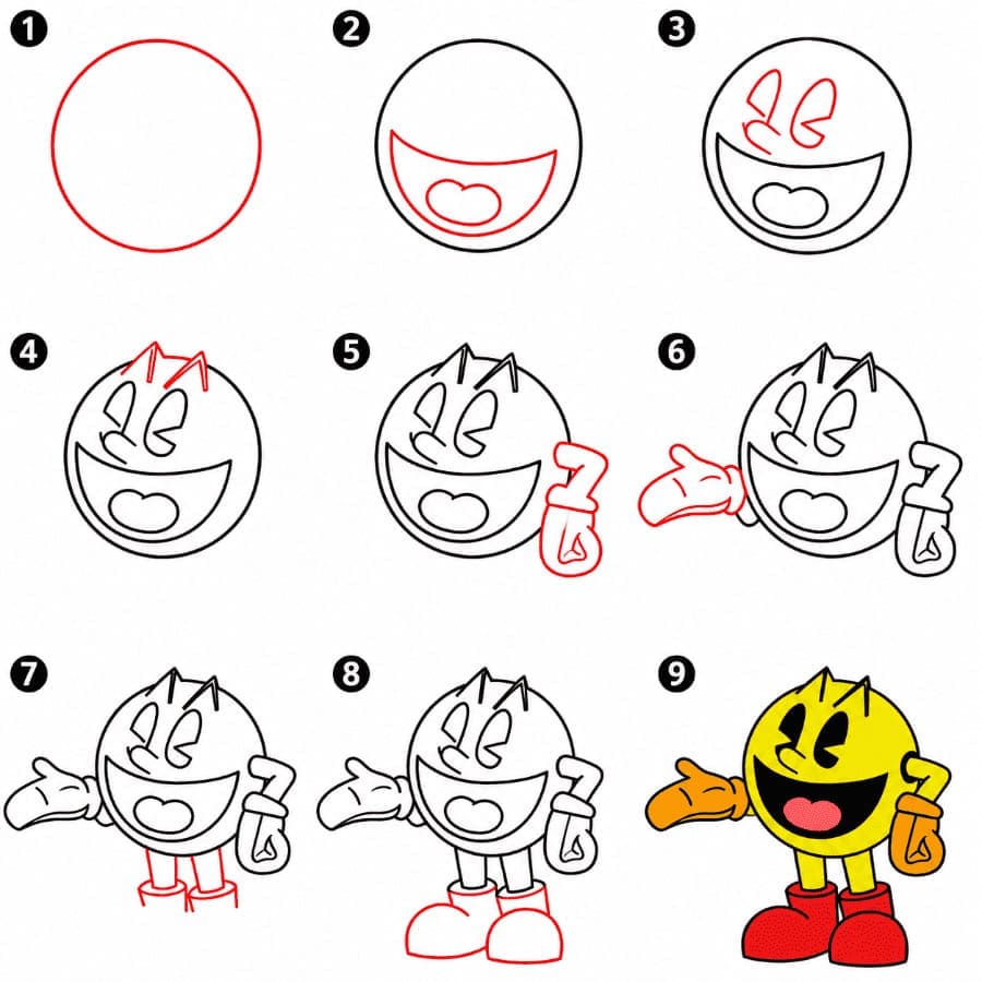 Pac-Man lapsille piirustus