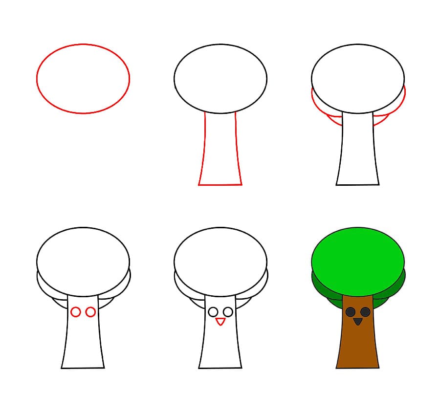 Helppo Mr Tree Sprunki Incredibox piirustus