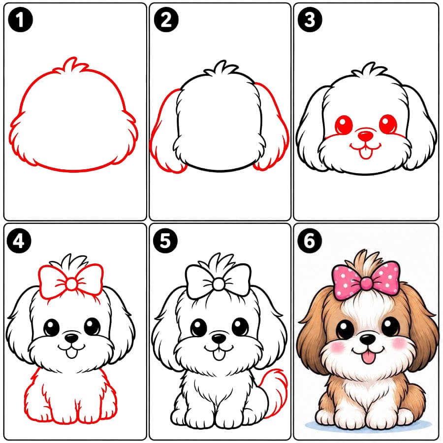 Ihana shih tzu piirustus