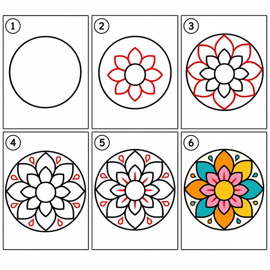 Ilmainen mandala piirustus