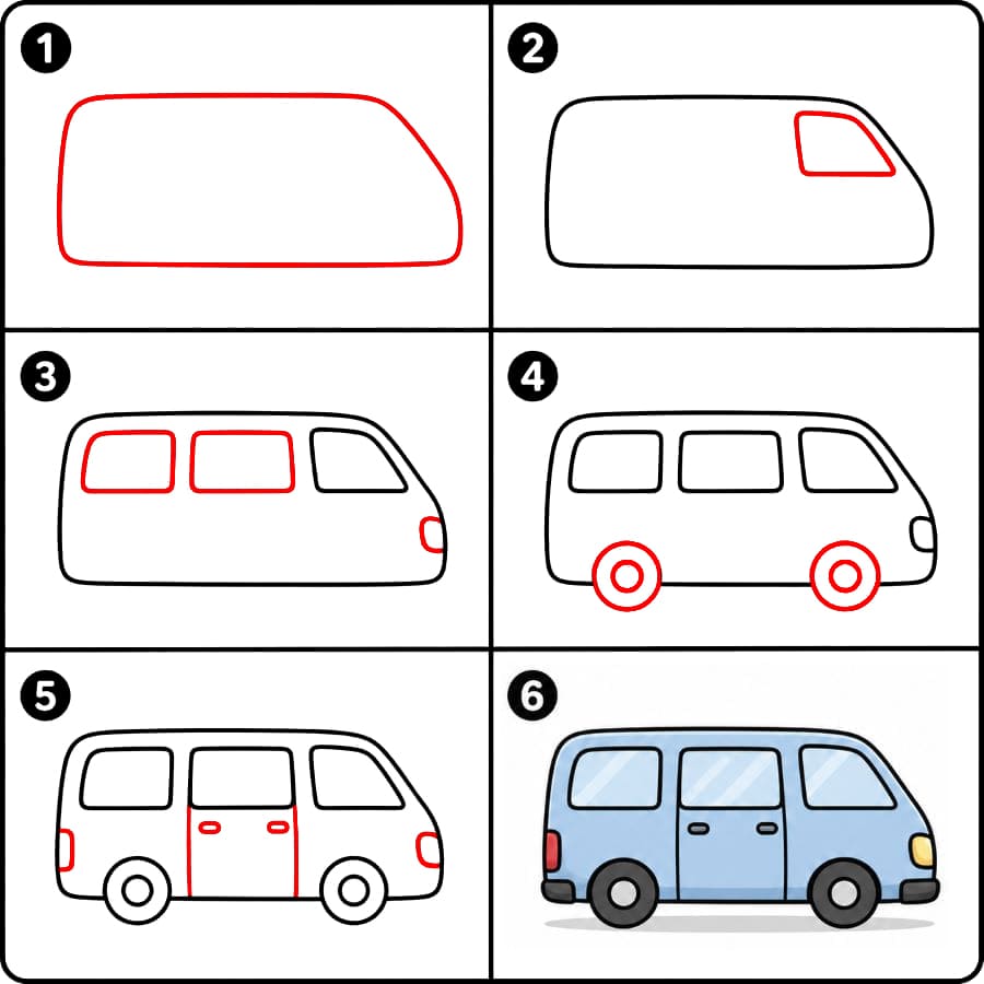 Minipakettiauto piirustus