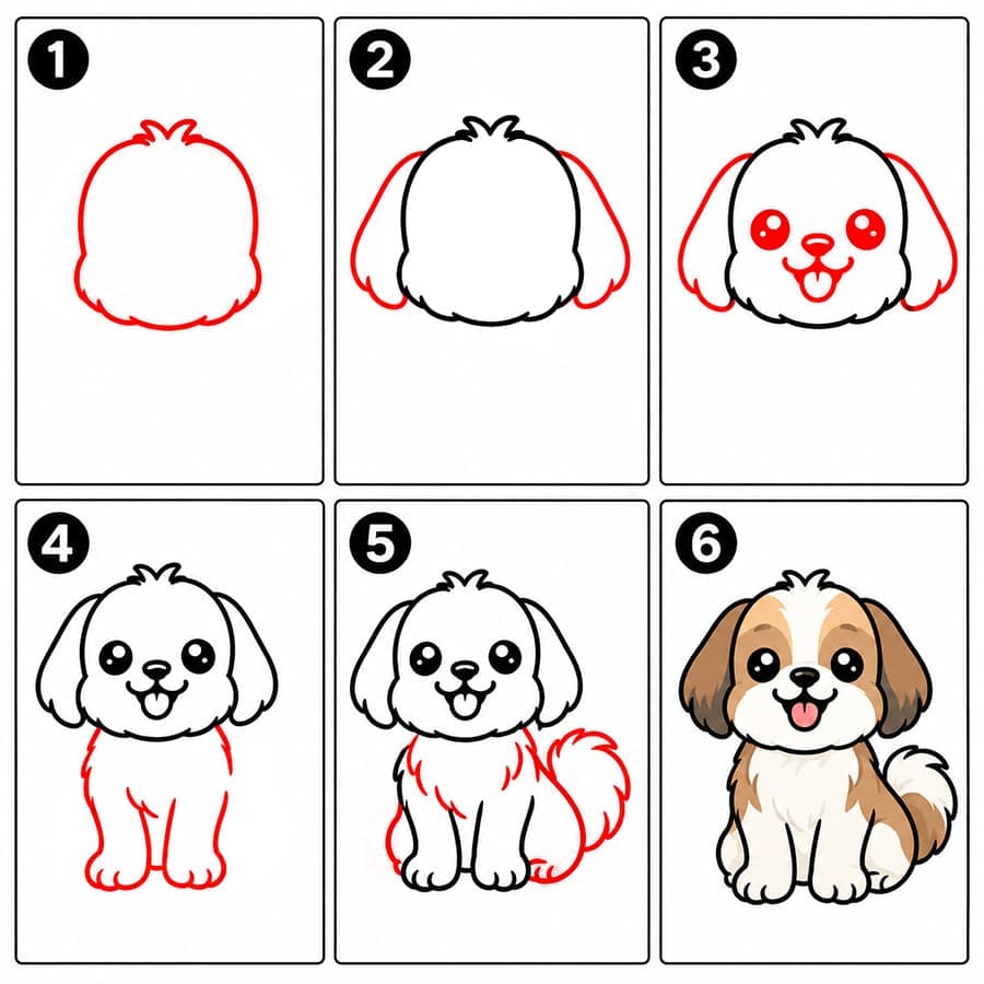 Shih Tzu piirustus