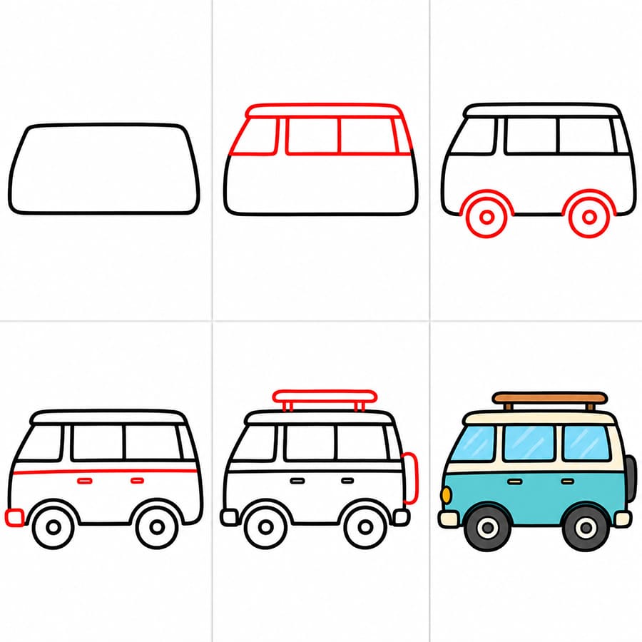 Pakettiauto piirustus