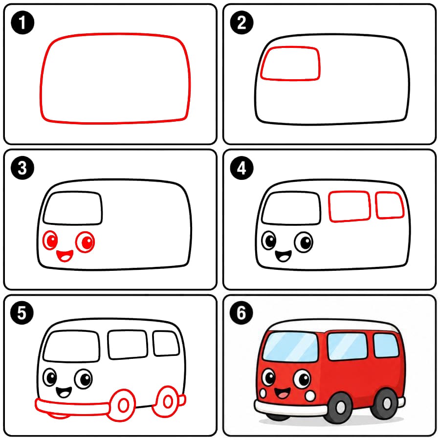 Suloinen pakettiauto piirustus